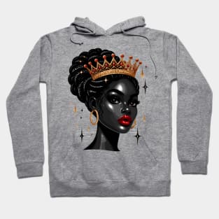 African Queen Crown Hoodie